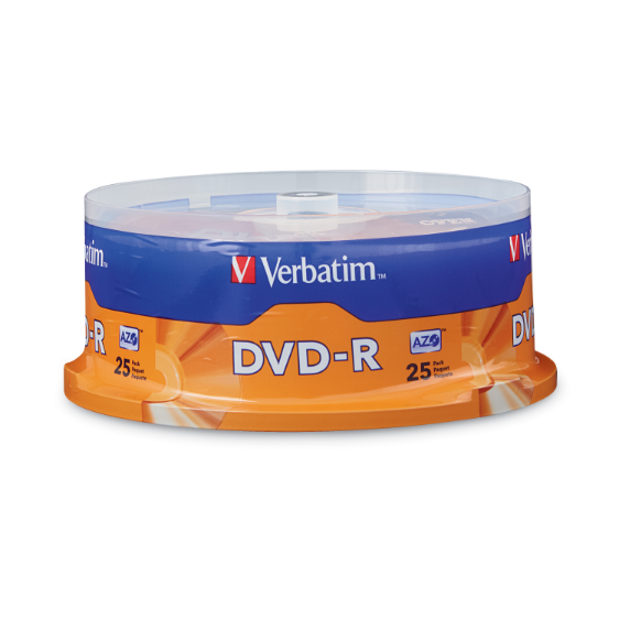 DVD+R 4.7GB 16X marca Verbatim - torre de 25 unidades